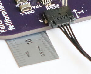 A Molex Pico-Lock connector plugged in